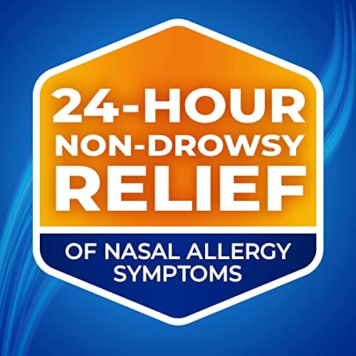 24-hour non-drowsy relief of nasal allergy symptoms