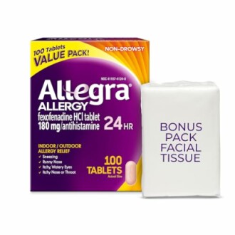 Allegra Adult 24-Hour Allergy Relief Tablets